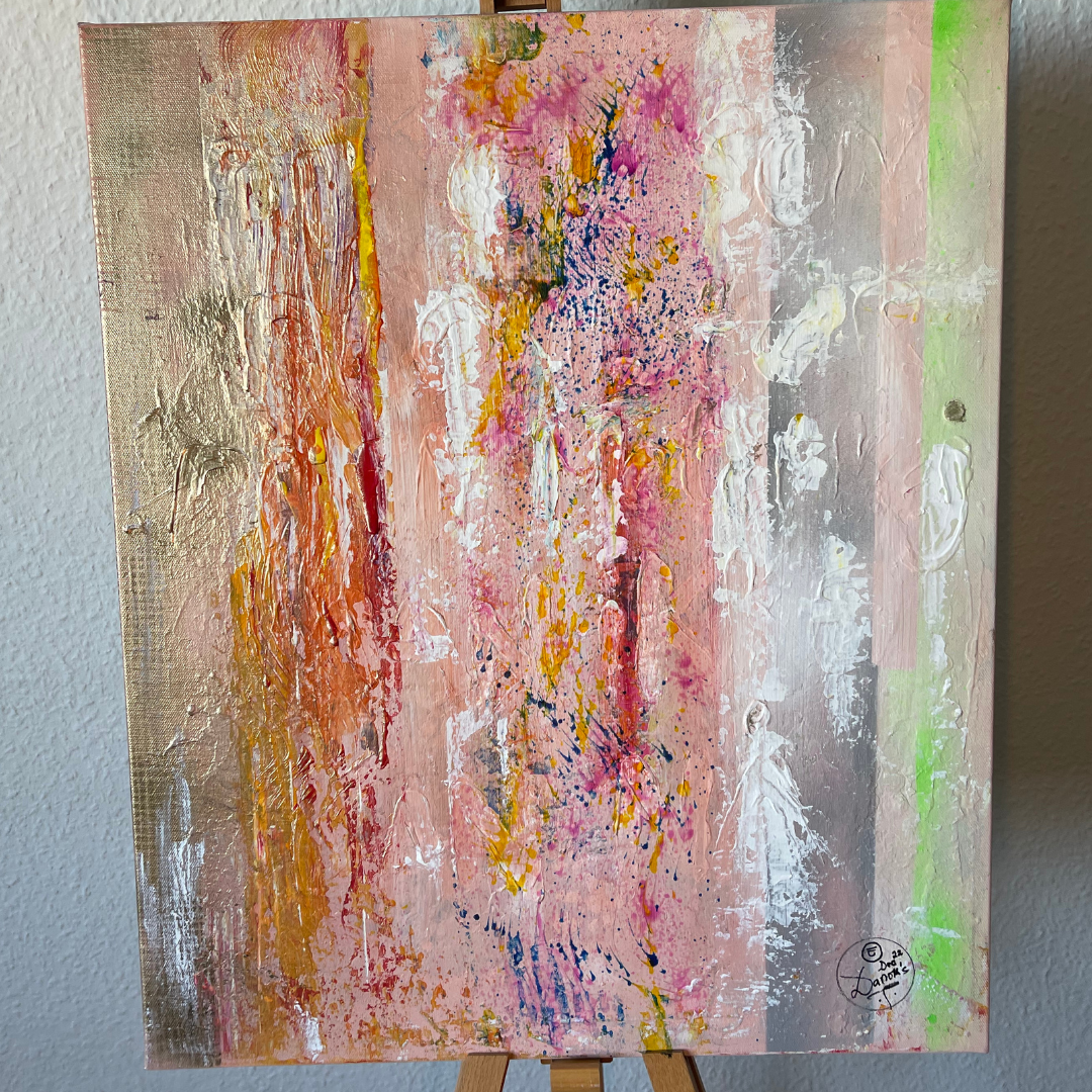 LIV GENNEM ABSTRAKTION: Acrylic on canvas 50x60cm easydanoksArt. The Power of Imagination