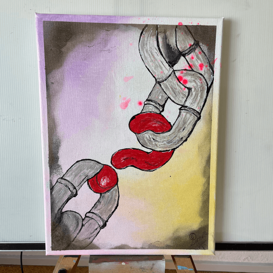 The Missing Link Acrylic on canvas 40x50cm